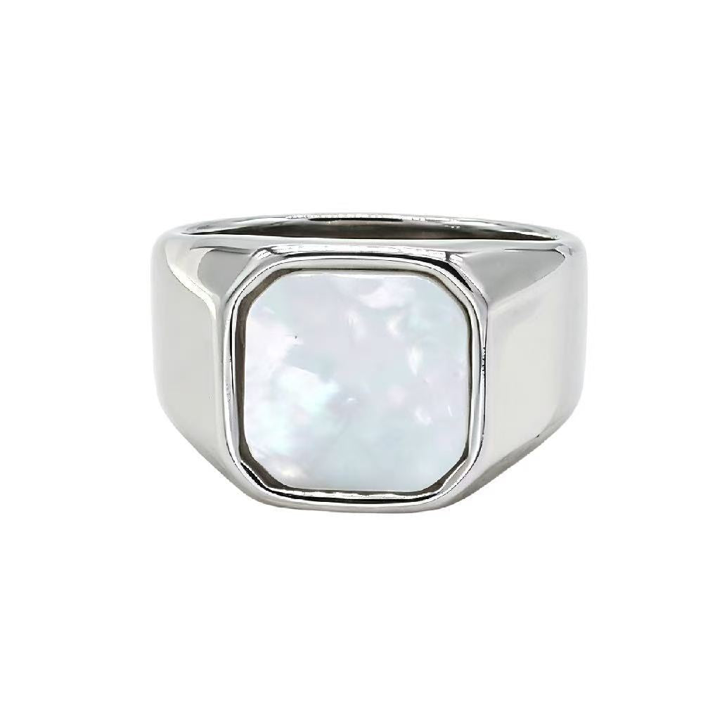 Planderful Everyday Genie Steel Index Finger Ring Unisex Glossy Korean Style Protection Statement