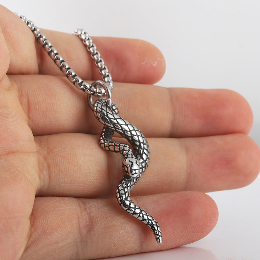 European And American Stainless Steel Multi-Snake Pendant