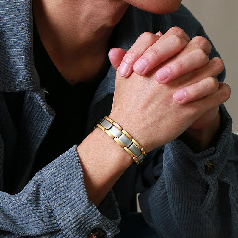 Titanium Magnetic Bracelet Men's Four-in-One Metal Jewelry