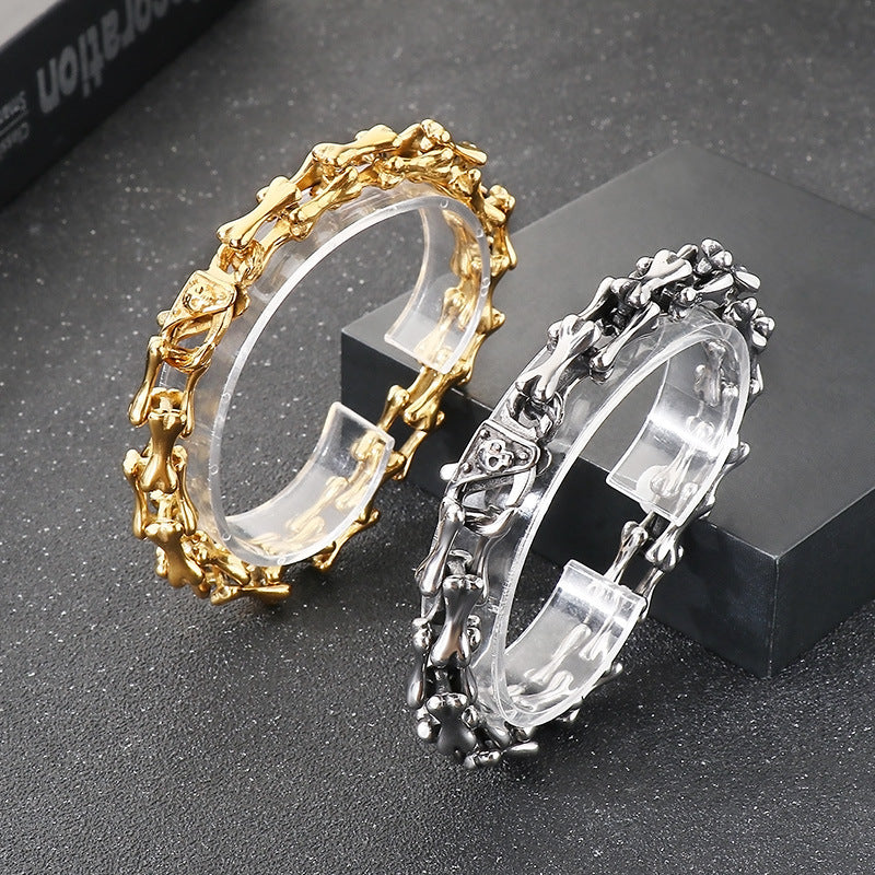 Personalized Skull Buckle Bracelet For Men Planderful