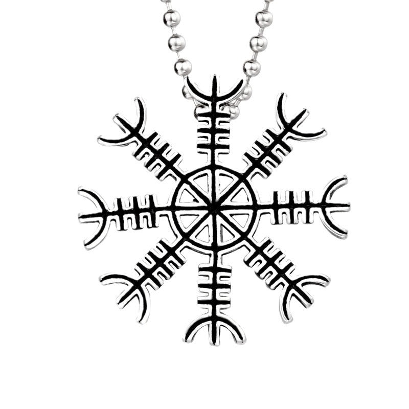 Stylish Personalized Titanium Steel Snowflake Pendant for Men - Wholesale Stainless Steel Jewelry Collection