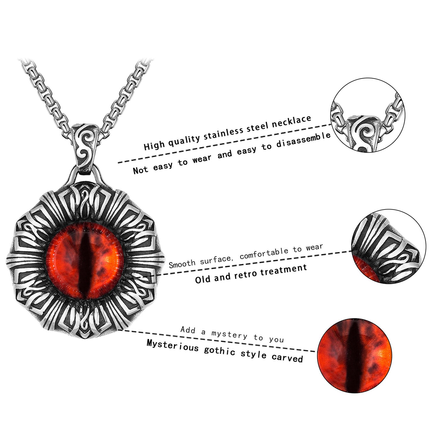 Steel Necklace - Statement Men's Necklace