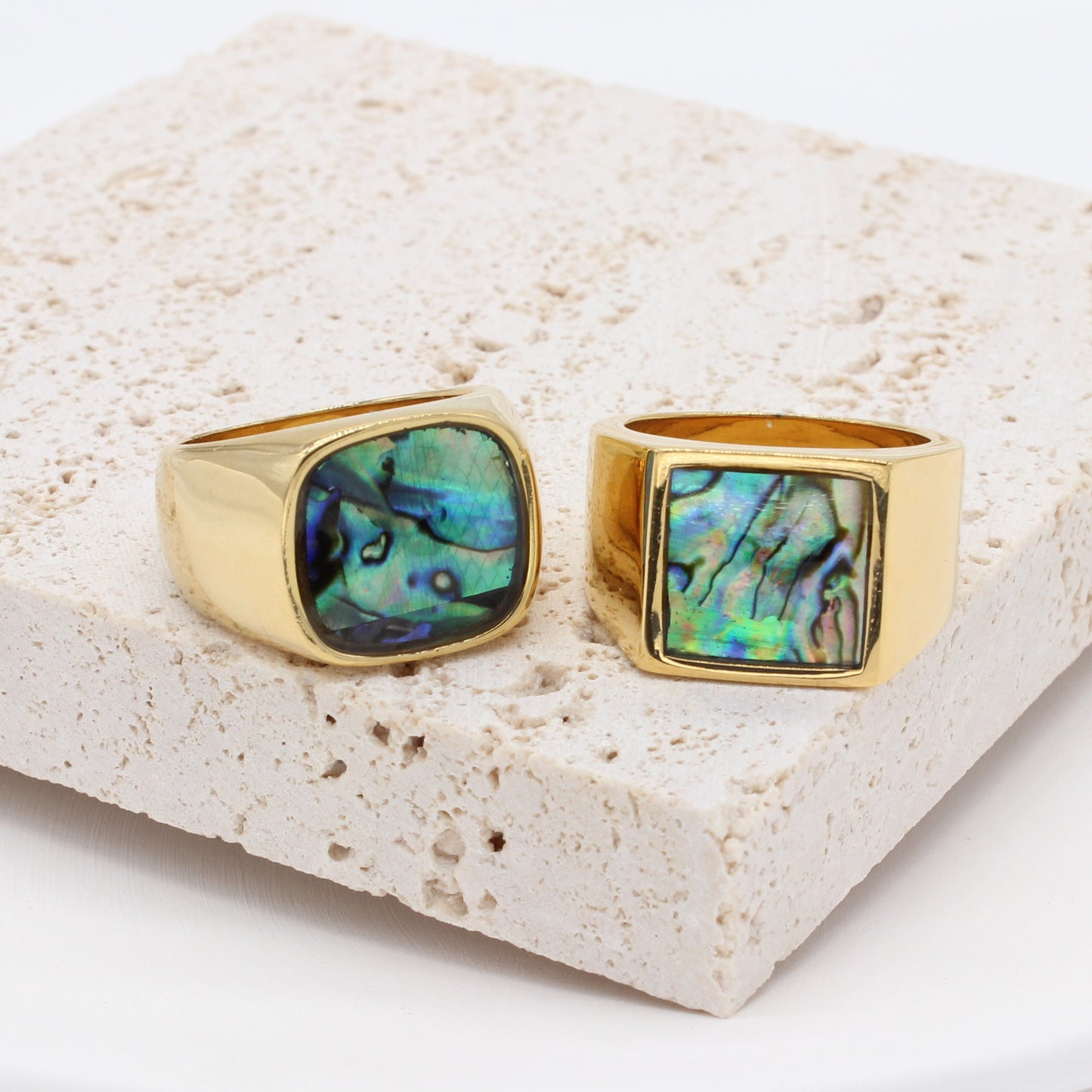 Planderful Gold Plated Titanium Steel Ring Unisex Durable Fashion Jewelry For Men And Women Size 7 To 12 Everyday Genie
