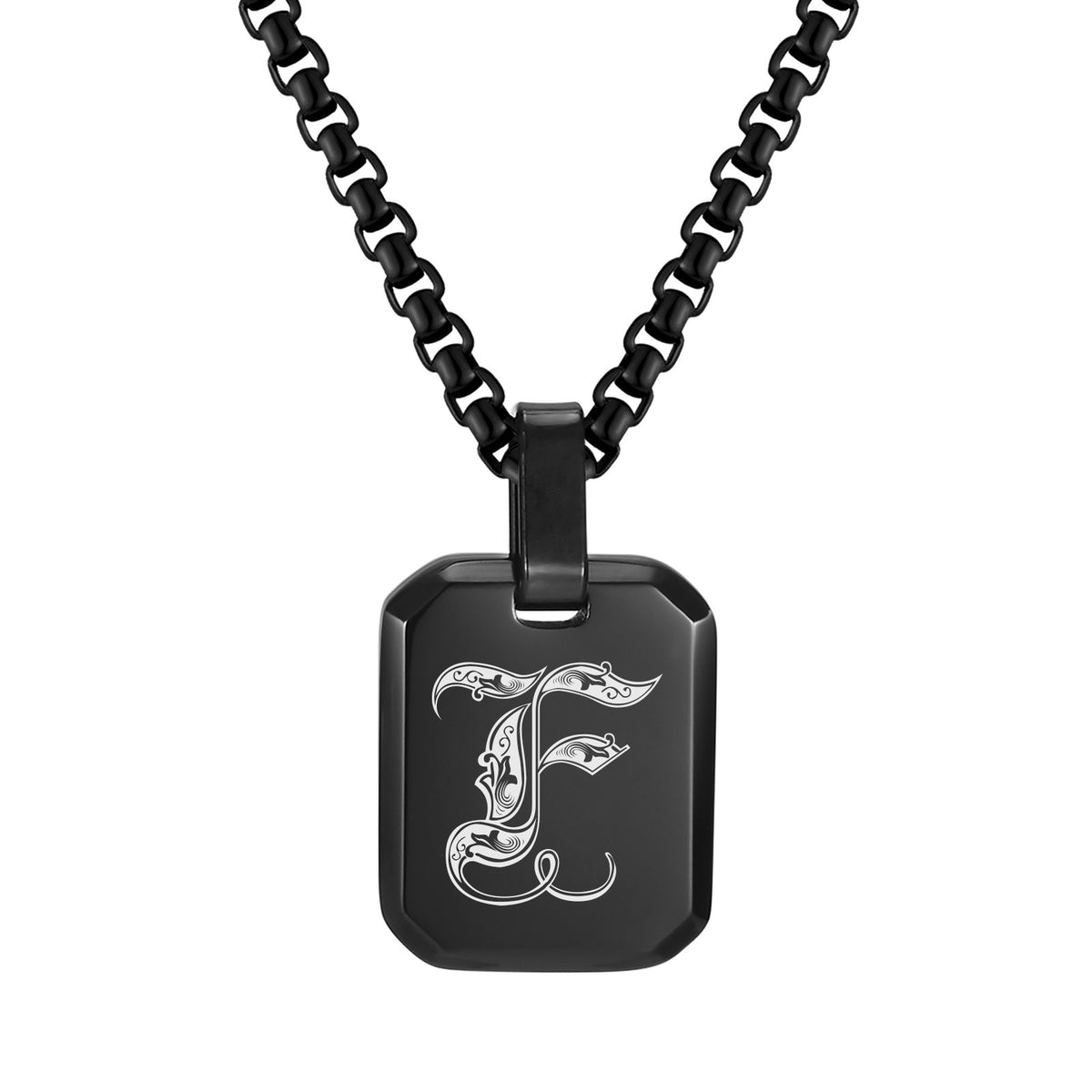 Stainless Steel Initial Letter & Blank Pendants