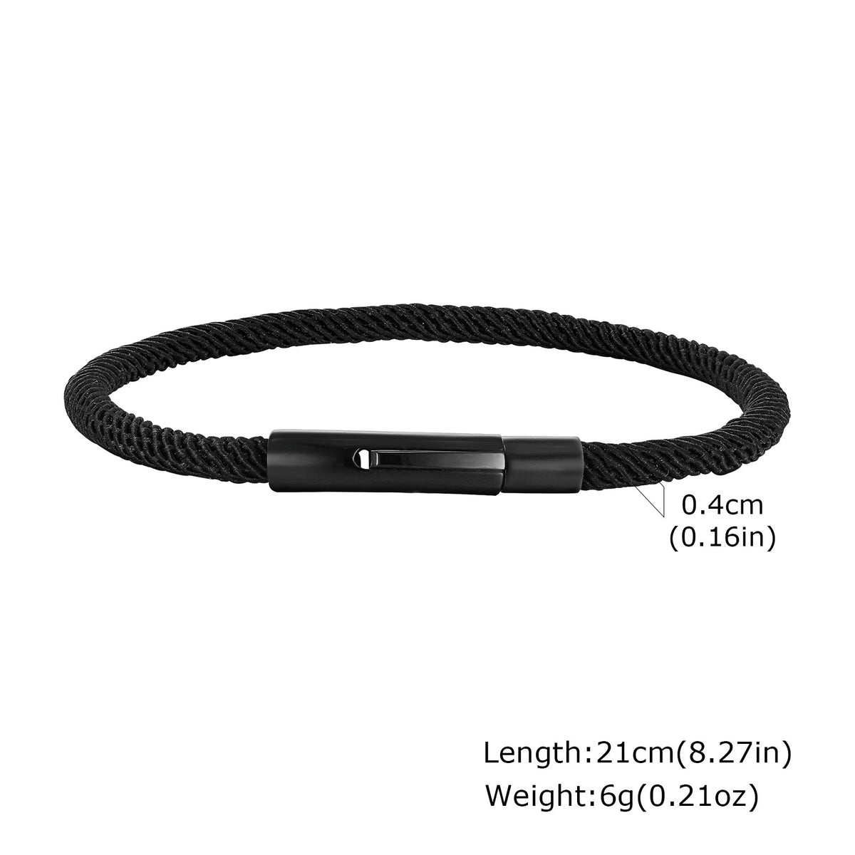 Europe America Milan Rope Stainless Steel Bracelet for Men