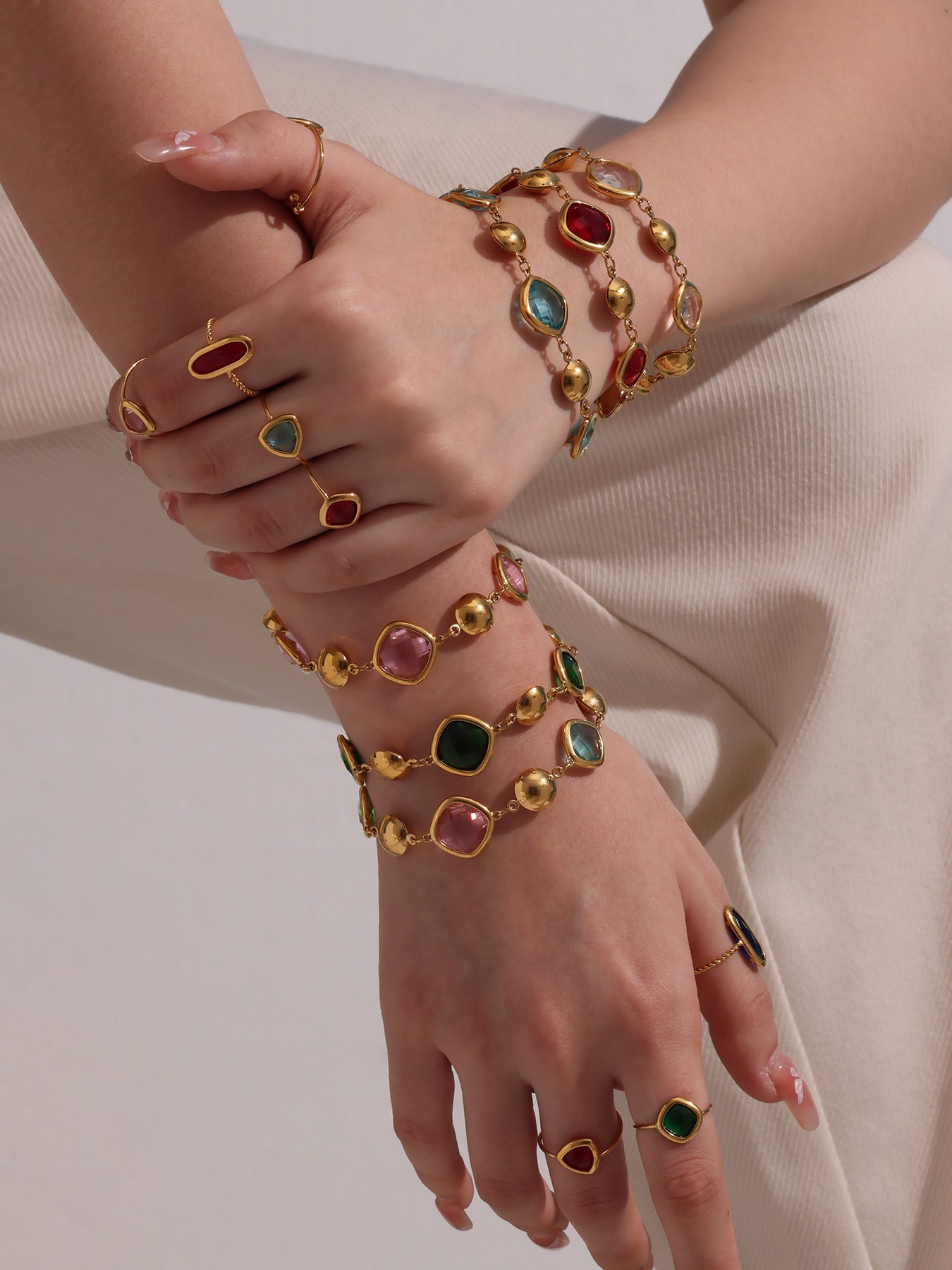 Planderful Czech Glass Bracelet Radiant Luxury For Women