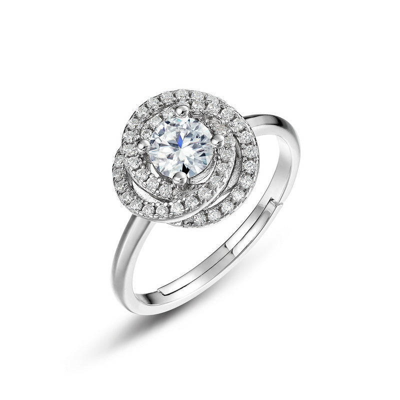 Planderful Pear-Cut Moissanite Sterling Silver Ring – 5 × 5 mm, 0.5 ct