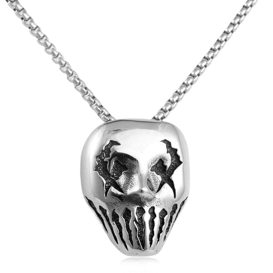 European And American Stainless Steel Face Mask Pendant