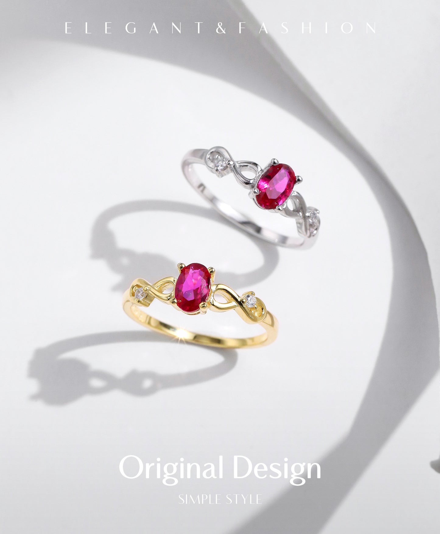 Planderful Gala Fireworks Ring – Elegant Sterling Silver with Zircon Sparkle