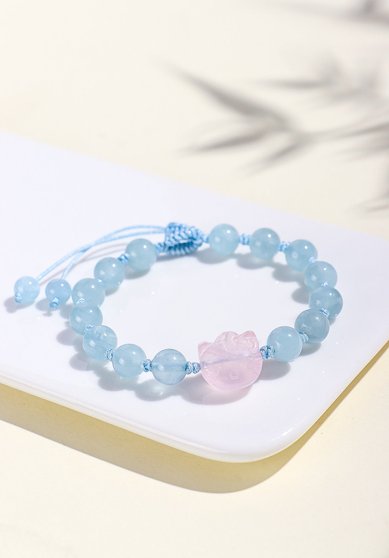 Planderful Fortune's Favor Bracelet – Fresh and Sweet Aquamarine and Pink Crystal Design