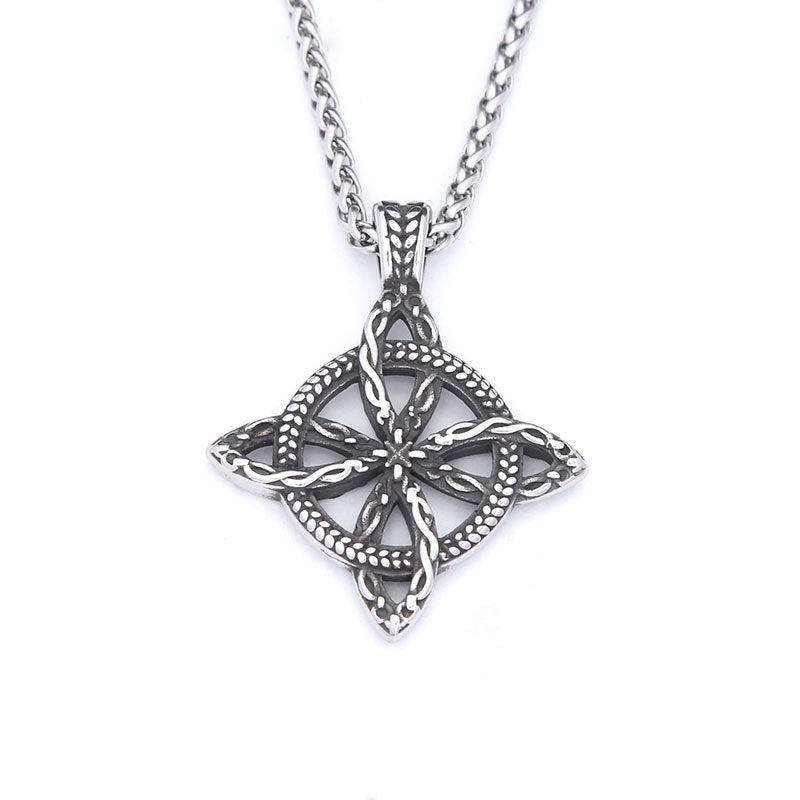 Trendy Men's Titanium Steel Celtic Eternal Knot Pendant