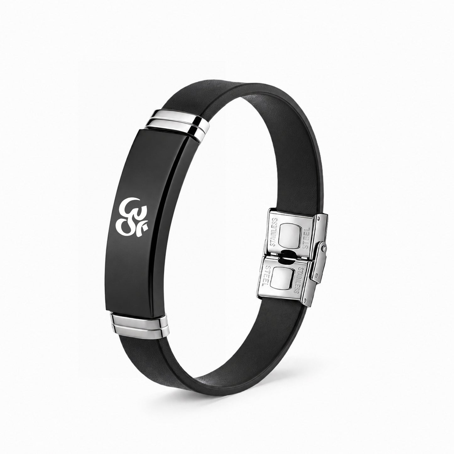 Planderful Everyday Genie Stainless Steel Bracelet Unisex Black For Men Women Statement Piece