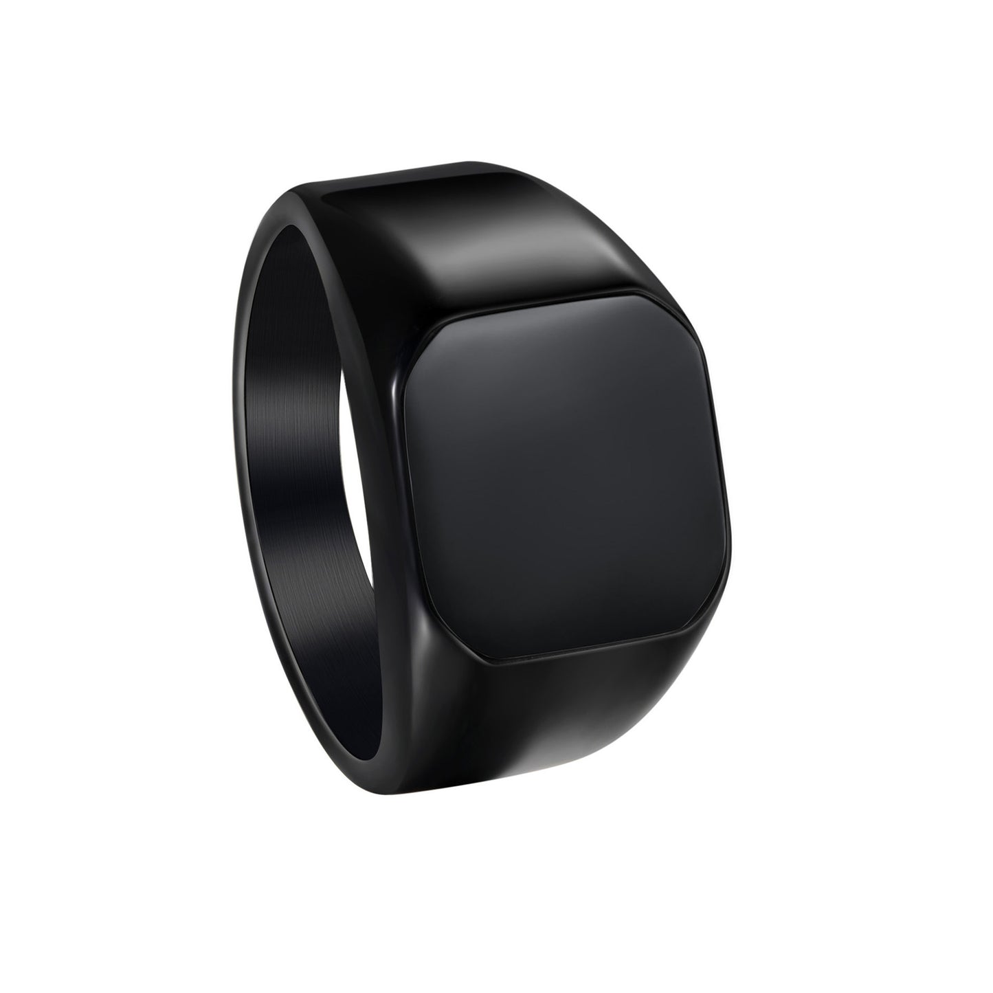 Titanium Steel Ring Unisex Square Design Durable Minimalist Jewelry By Planderful Everyday Genie Collection