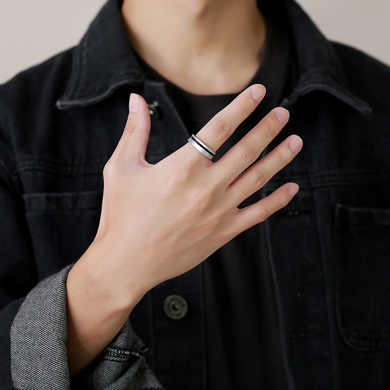 Metal Jewelry Titanium Steel Ring Spot Wholesale for Men