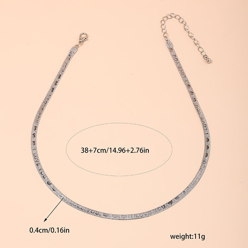 European Elegance Snake Chain Necklace by Planderful - Vienna Verve Collection