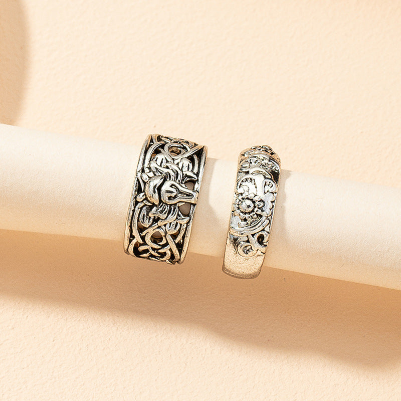 Vintage Metal Ring Set - Vienna Verve Collection