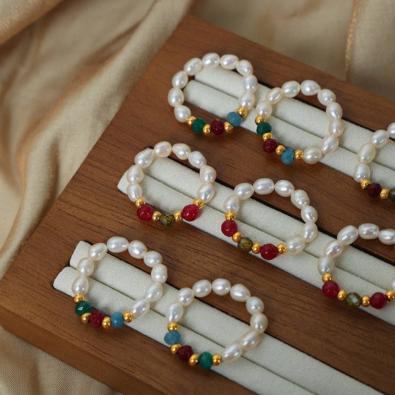 Luxurious Handcrafted Pearl Beaded Ring for Women