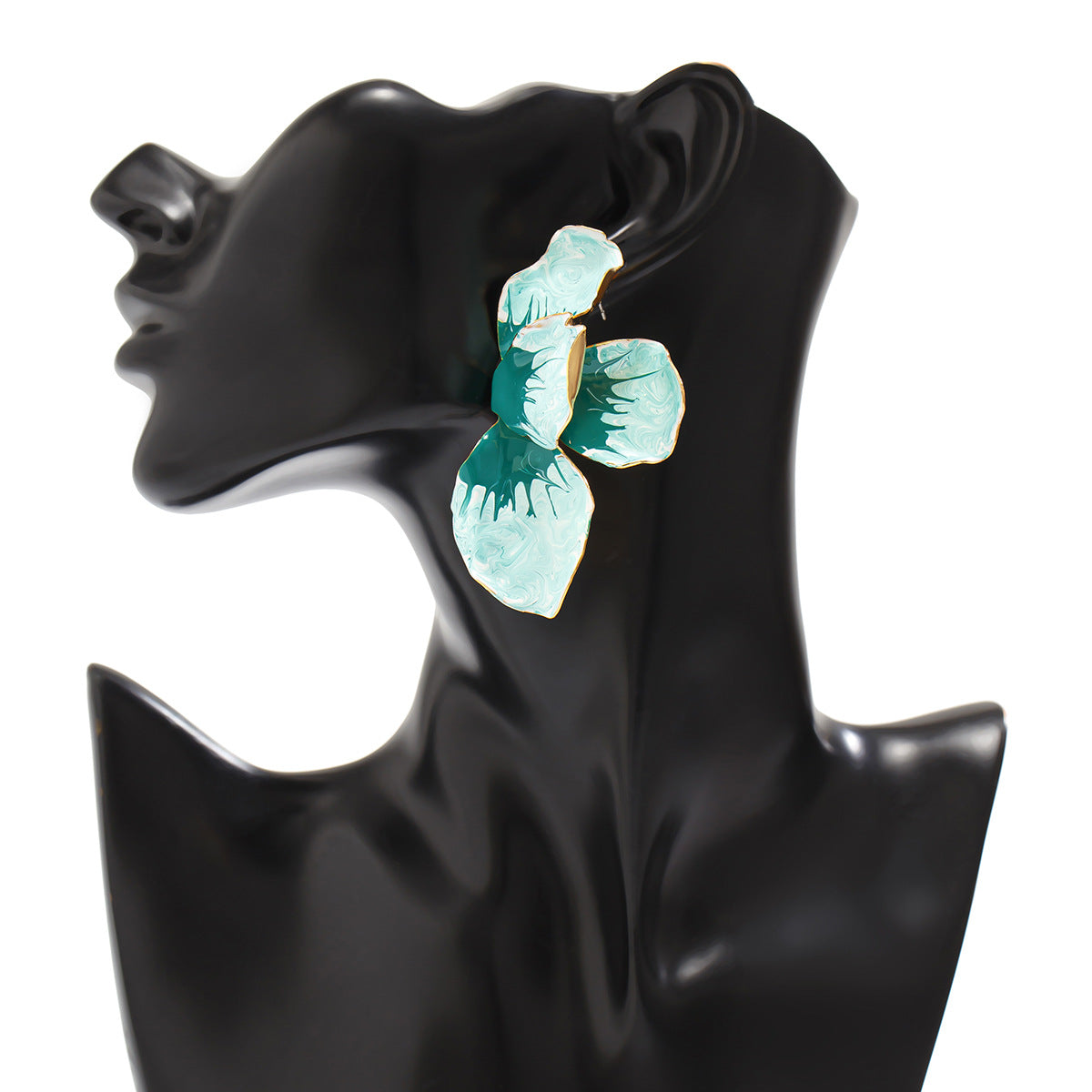 Planderful Vienna Verve Stud Earrings For Women Versatile Metal Statement Jewelry