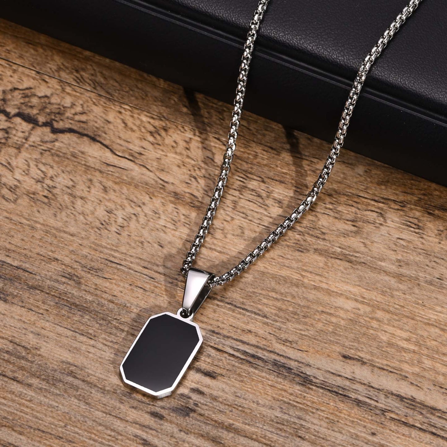 Cross-Border Men's Jewelry Stainless Steel Pendant Necklace