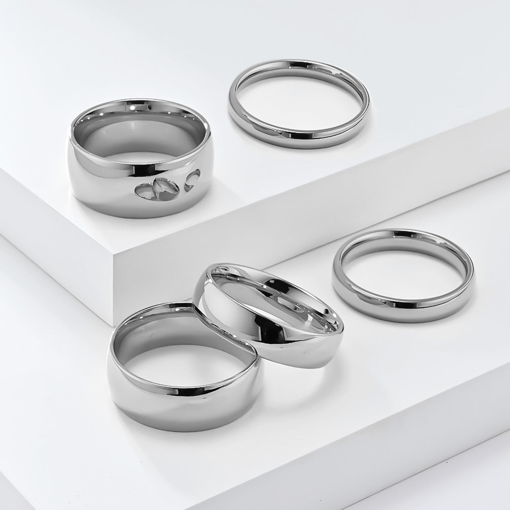 Modern Stainless Steel Ring — Gold / Silver / Black
