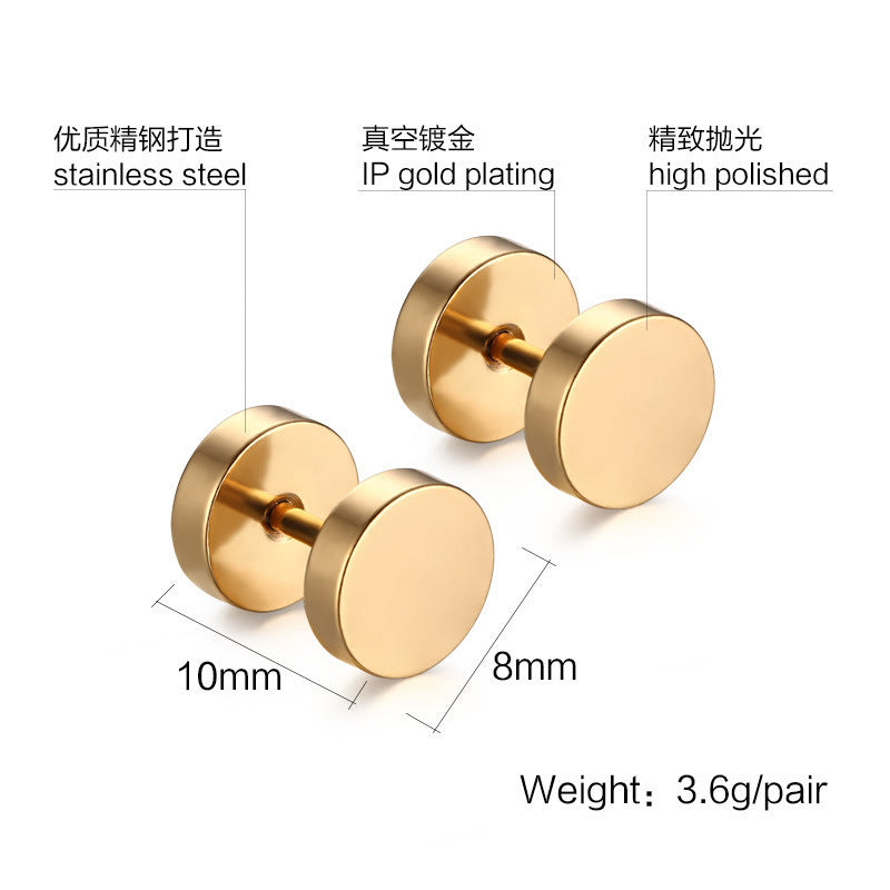 Stainless Steel Earrings — Size & Quantity Options