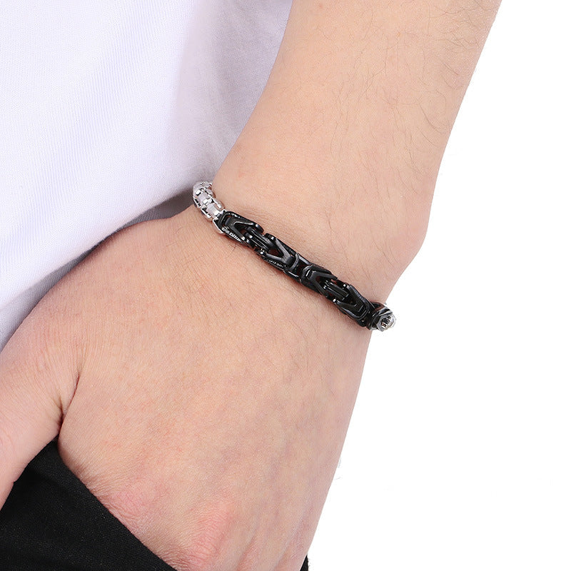 Planderful Men Byzantine V Shaped Emperor Bracelet For Men