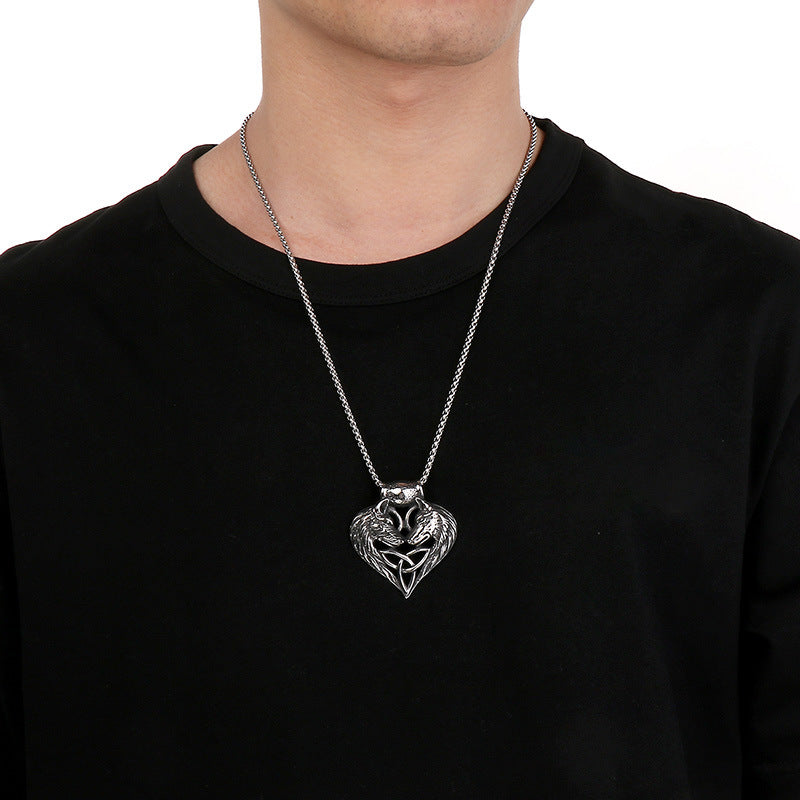 Planderful Norse Titanium Steel Viking Pendant for Men