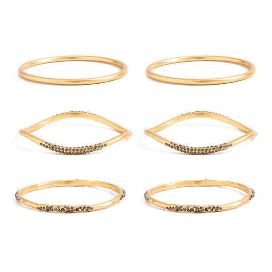 Planderful Vienna Verve Retro Zircon Bracelet Set Fine Jewelry For Women European American Style Stacked Statement