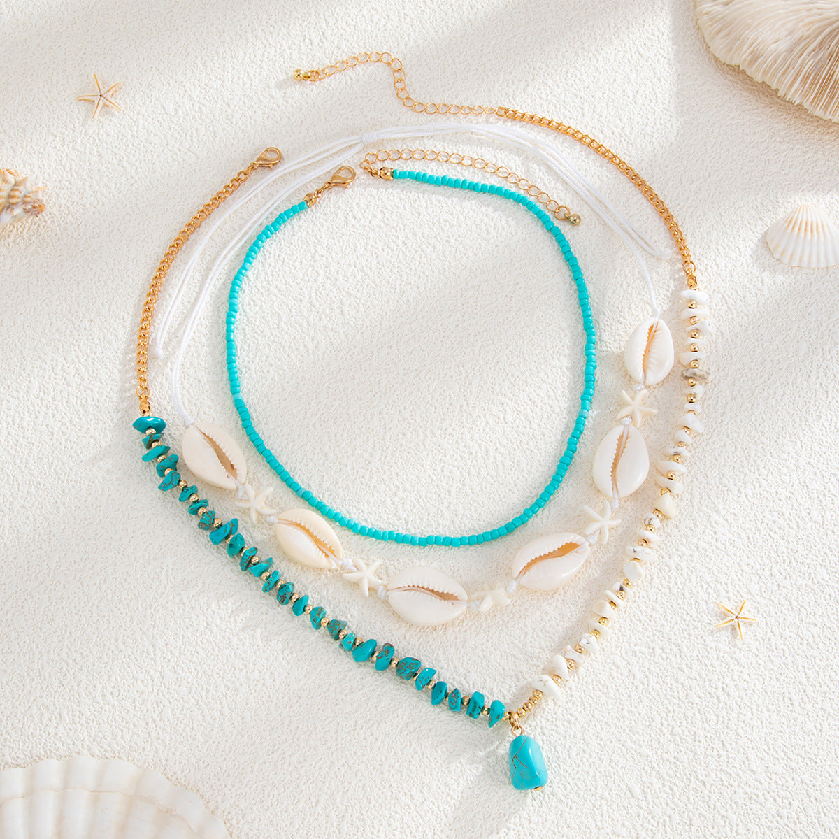 Planderful Vienna Verve Necklace – Coastal Inspired Multi-Layer Design