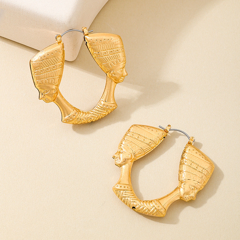 Planderful Vienna Verve Earrings – Unique Retro Metal Design