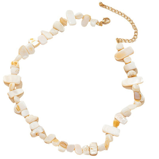 Cold Wind Shell Necklace with European and American Charm