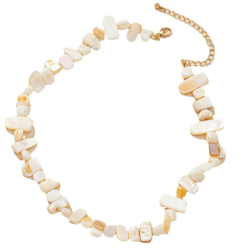 Cold Wind Shell Necklace with European and American Charm