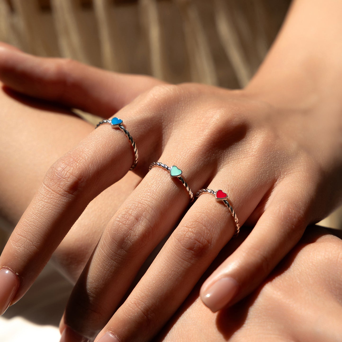 Planderful Everyday Genie Ring – Multi-Colored Enamel Love Design