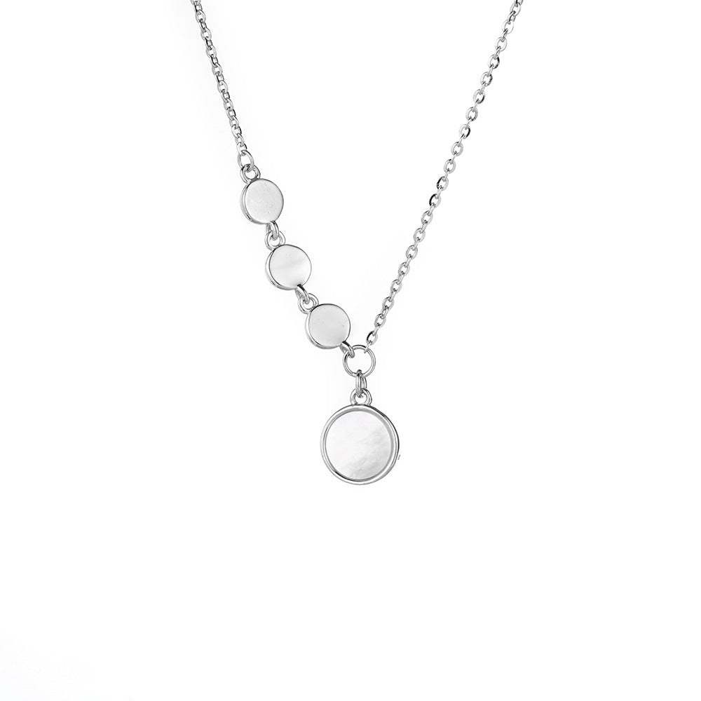 Simple And Cold Wind S925 Sterling Silver Necklace For Women