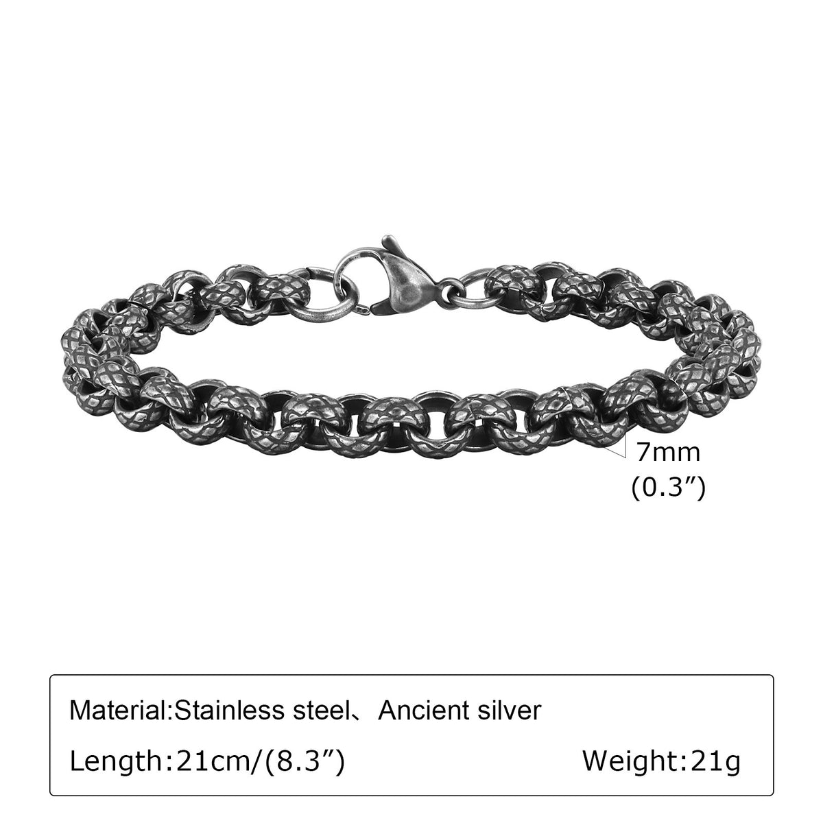 Pearl Vintage Stainless Steel Bracelet