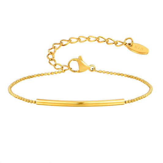 Gold-Plated Stainless Steel Bracelet