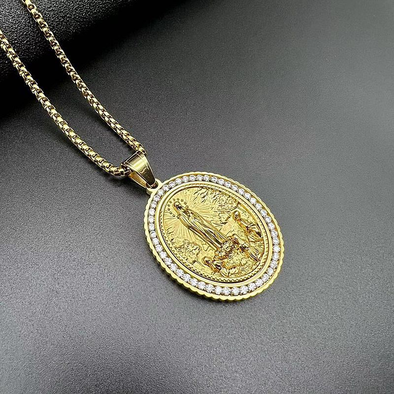 Zircon Necklace – Elegant Religious Pendant