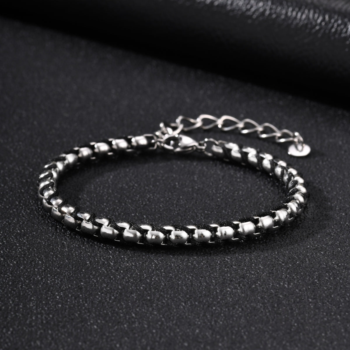 Pearl Braided Stainless Steel Bracelet Unisex