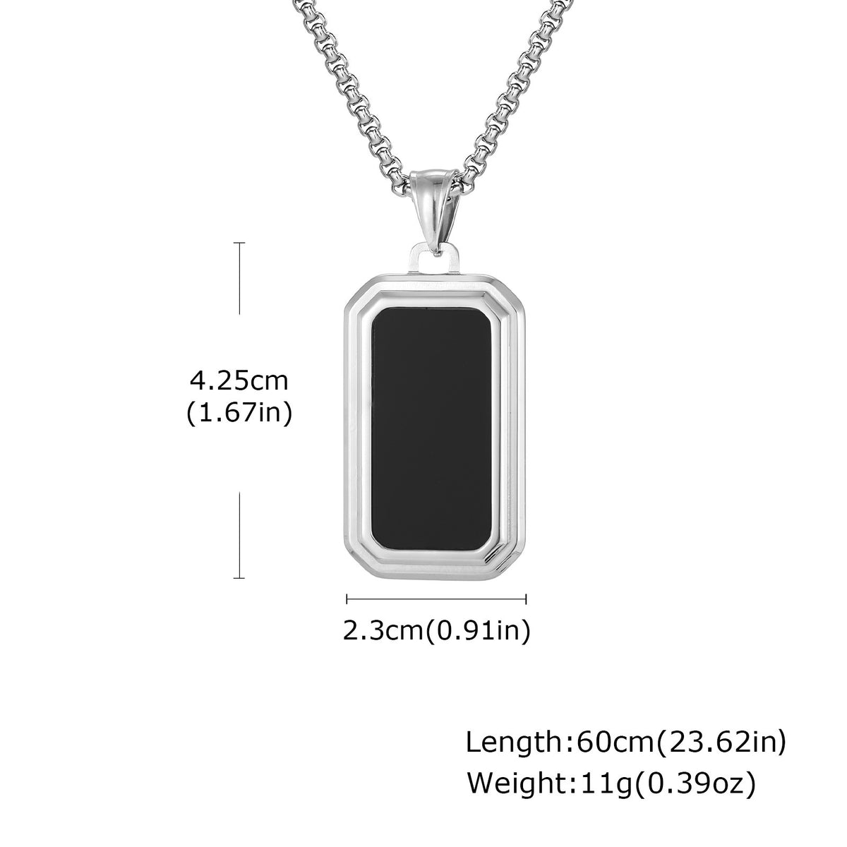 Minimalist Stainless Steel Pendant for Men
