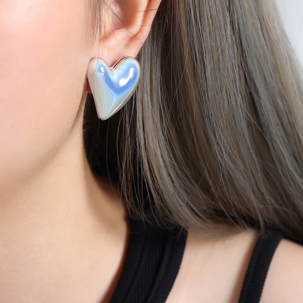 Romantic French Instagram-Inspired Titanium Steel Earrings