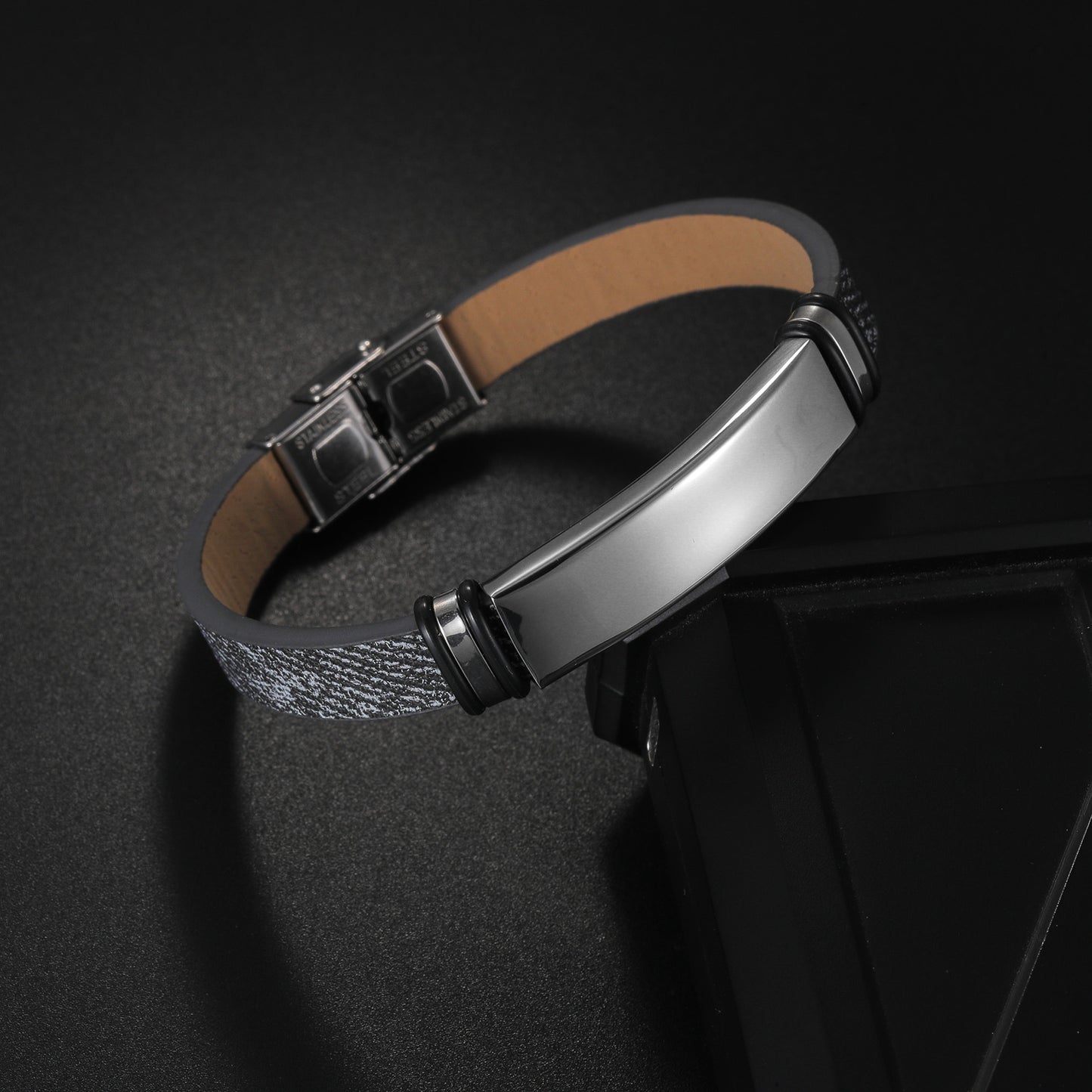 Planderful Stainless Steel Unisex Couple Bracelet Smooth