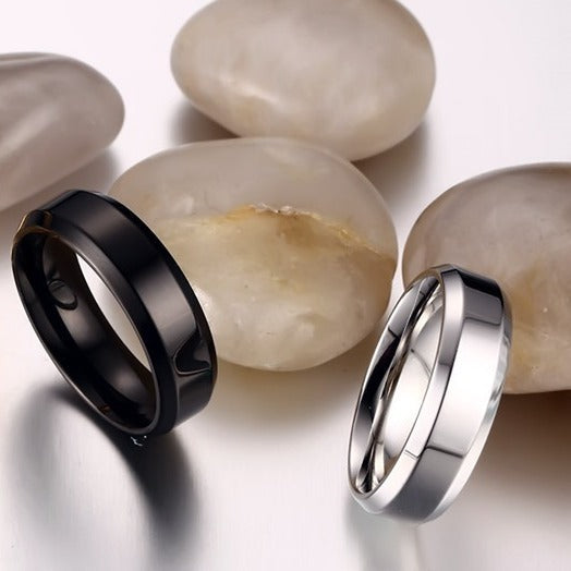 Simple Personalized Ring Stainless Steel Fashion Jewelry