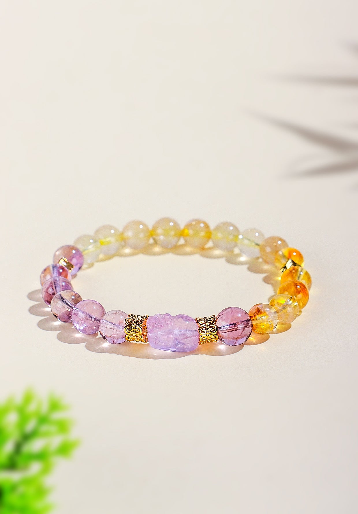 Planderful Fortune's Favor Amethyst Pixiu Bracelet – High-End Crystal Elegance