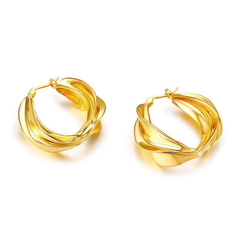 Earrings Foreign Trade Jewelry Wholesale Copper Gold Models