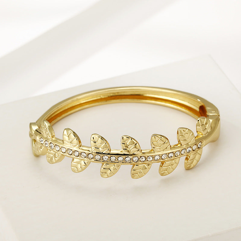Exaggerated Metal Chain Women's Fashion Wide Gold Bracelet