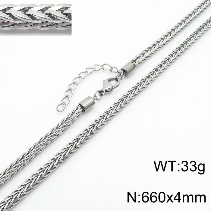 Autumn Product, Korean Version Of Street Shot Positive And Negative Keel Necklace