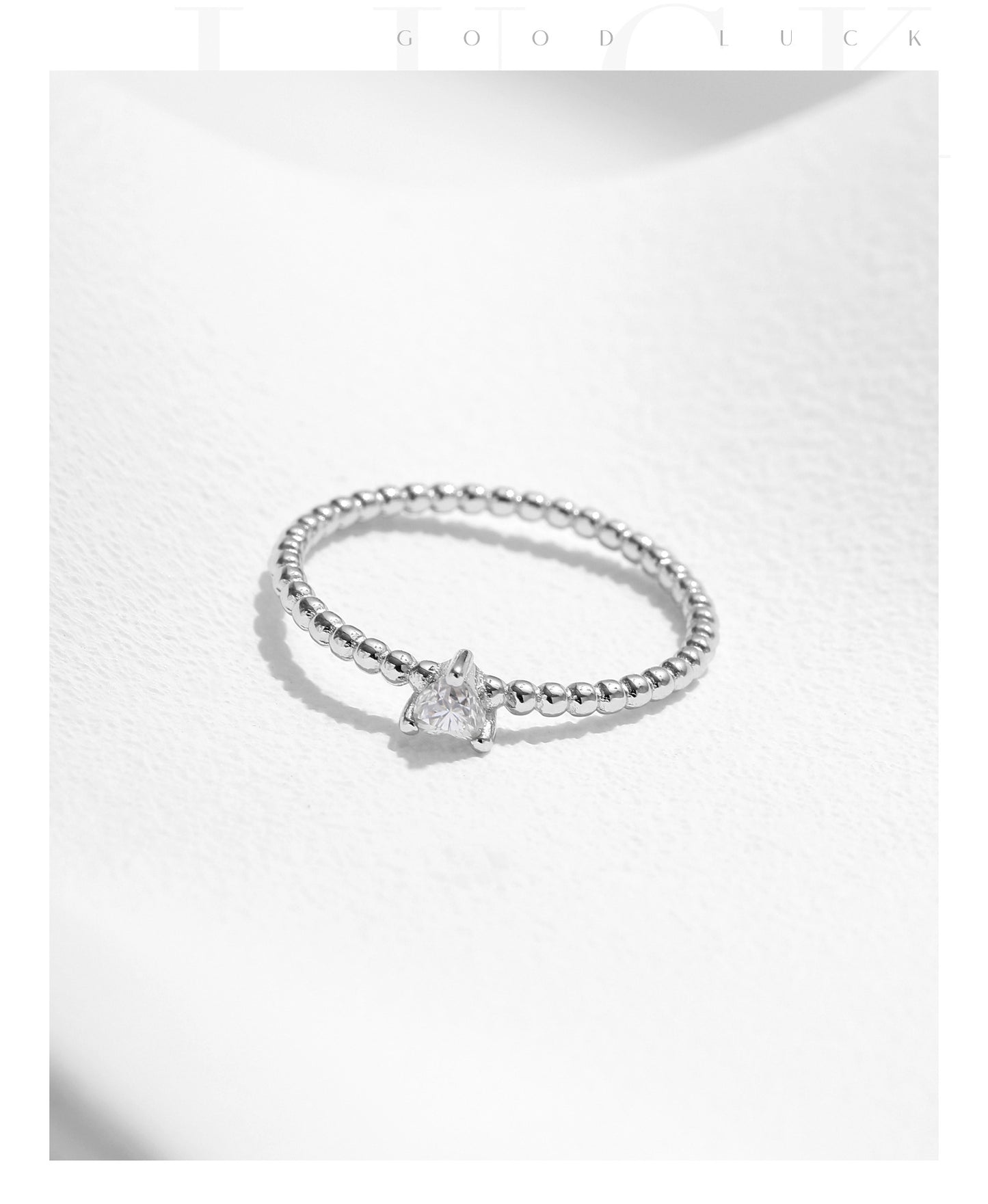 Planderful Moissanite Sparkling Ring – Premium Light Beads Design