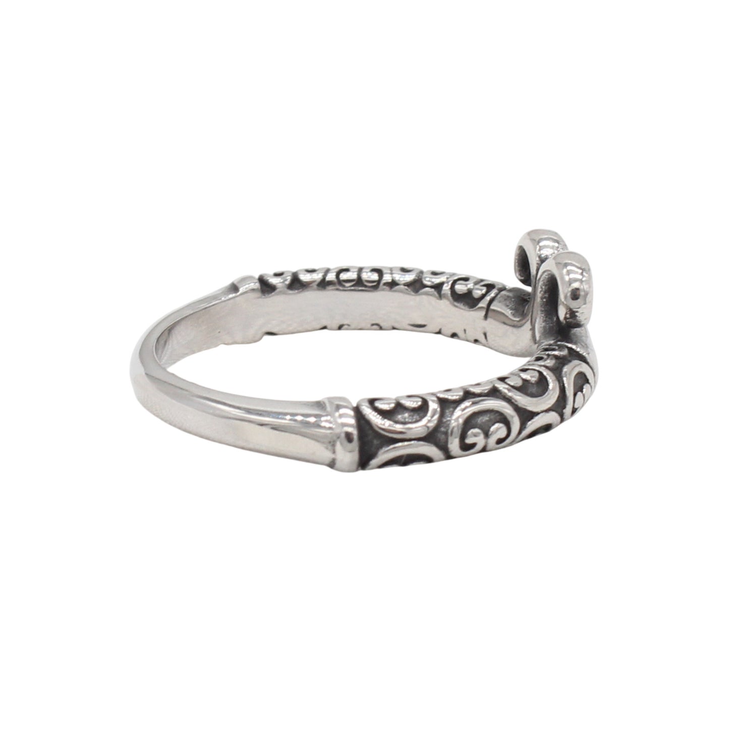 Planderful Everyday Genie – European and American Personalized Retro Straitjacket Men's Titanium Steel Ring