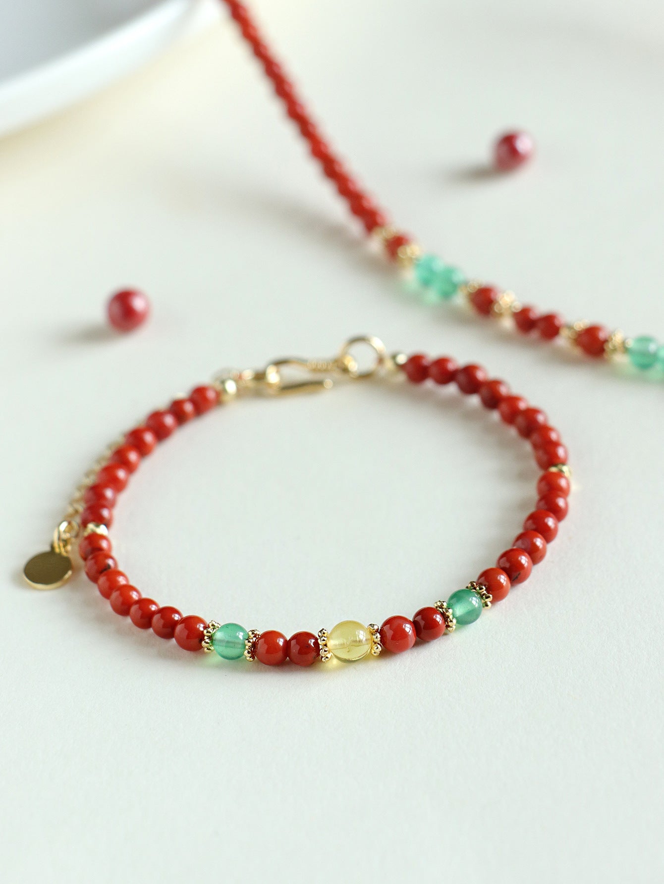 Planderful Fortune's Favor Bracelet – Exquisite Nanhong Agate Elegance