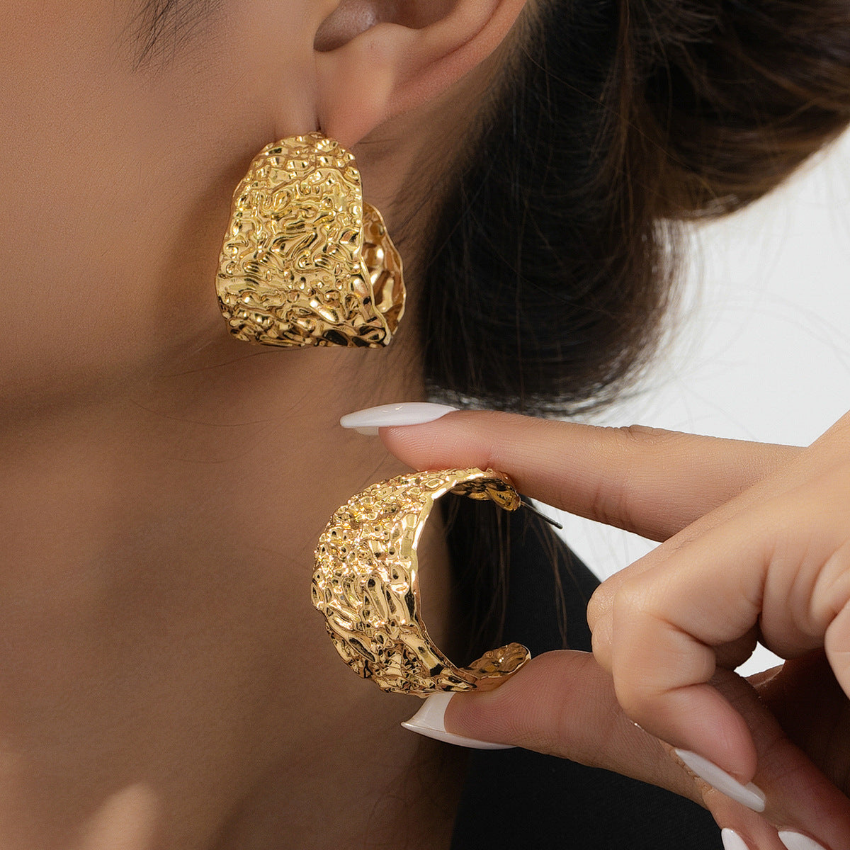 Planderful Vienna Verve Earrings – Exaggerated Heavy Metal Design